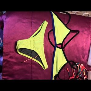 Neon Yellow Bikini